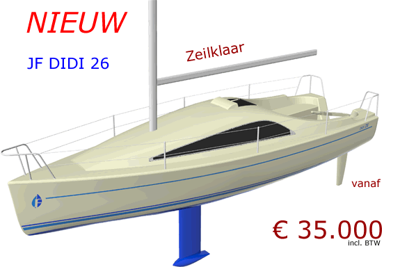 JF DIDI 26 zeilboot vanaf €35.000 Design by J.W. Vermaning